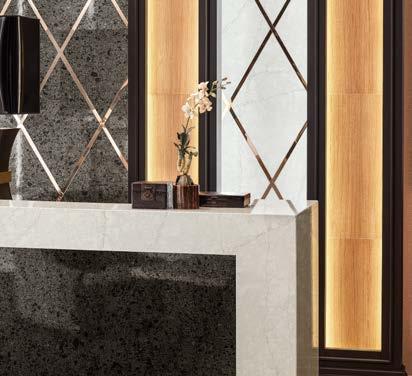 your bathroom to create the sleek appearance of a single surface.