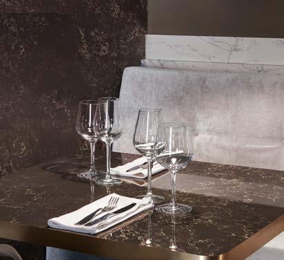 Quartz surface that is both beautiful and hygienic.