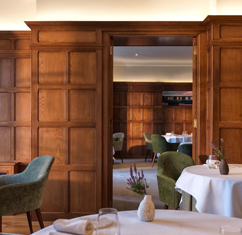 By Chris Simpson At the heart of the hotel, the elegant and intimate award-winning restaurant provides a sophisticated backdrop to Executive Chef, Chris