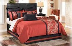 be added to one or both sides of queen or king poster beds B272 Shylyn Vintage charcoal finish with