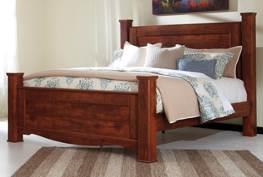 Bed (61/64/67/98) Full Panel HB (57/B100-21) B265 Brittberg Contemporary craftsman style group in a warm brown finish over replicated