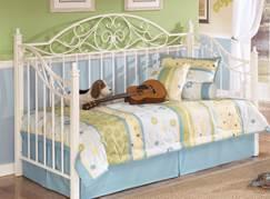 Appliqués and rosettes add detail Acrylic and satin nickel color hardware Use matching -37 mirror with princess bed Twin Sleigh HB (63N/B100-21) Twin Sleigh Bed (62N/63N/82N) Twin Sleigh Bed