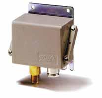 CAS pressure switches are suitable for use in alarm and regulation systems in factories, diesel plant, compressors, power stations and on board ships.