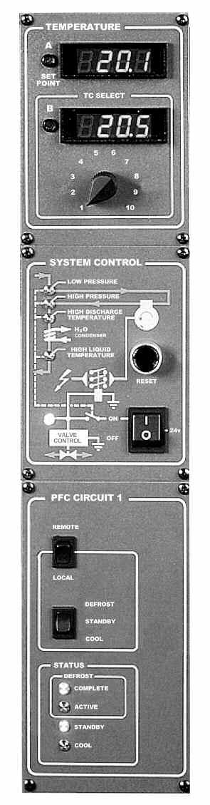 VACUUM PRODUCTS Diagnostics & Controls for PFC, PFC/PFC 552, 672, 1102 The operator interface (Control Panel) pictured below is used on the PFC model PFC-552 and larger PFC systems.