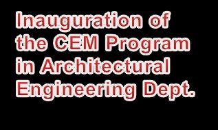 Inauguration of the 5-year Program in Architecture 2002 2003 Department of Architecture and Department of Architectural Engineering established as Independent programs in the Graduate School Start to
