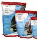 Fish Care NEW SIZE New bulk size available NEW SIZE For use in spring and fall NEW SIZE For brilliant fish color PREMIUM STAPLE FISH FOOD PELLETS Aquascape Premium Staple Fish Food Pellets have been