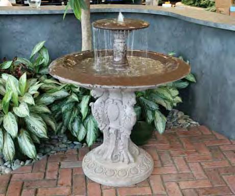 Self Contained Fountains Incorporate the sight and sound of water into your landscape.
