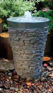 DecoBasin Fountain Kits FRACTURED BASALT COLUMN FOUNTAIN #98866 Fractured Basalt Column Fountain 19"