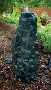 98 LARGE STACKED SLATE FOUNTAIN #98938 Large Stacked Slate Fountain 16.5" diameter x 24" H (Approx.