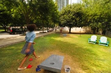 park to create a community gathering space, increases sociability Potential for