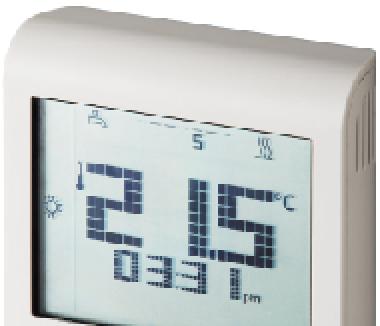 s 1 423 Room thermostat with Auto Timer, independent DHW for heating systems RDE100.