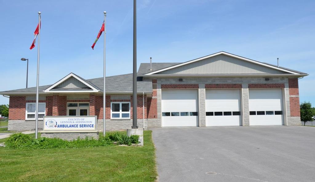 Usage kwh Ambulance Base Napanee Overview The Ambulance Base is located at 98 Advance Avenue in Napanee. It is a brick building and was recently constructed in 2005.