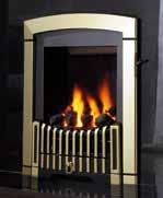 Both designs are available in solid cast brass or polished silver cast iron. Fire Back Slide Plain Coal Brass Colour Brass and Black Black Silver 6.5kW 3.