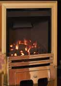 The Calibre Balanced Flue gas fire boasts a net efficiency of up to 94% and features a full depth coal fuel effect.