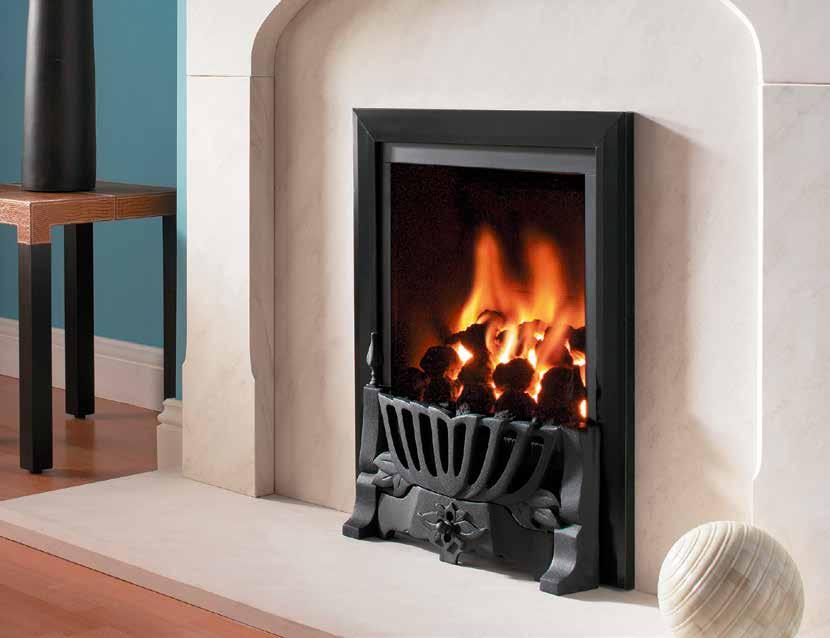 Each fire features a Profiled trim in a choice of brass, black or silver and the option of the traditionally styled Balmoral fret or the contemporary Grace fret.