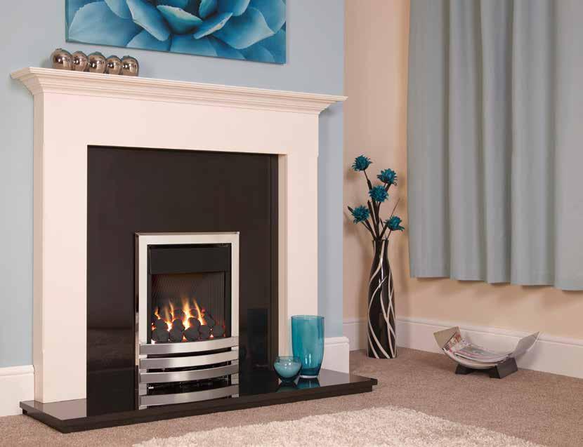Showroom Exclusive Linear Plus with coal fuel effect High Opulence Plus High Linear Pre-Cast Flue Powerflue Linear HE with coal fuel effect Pre-Cast Flue Opulence Plus The Linear is a stunning modern