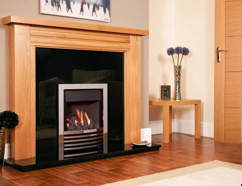 Showroom Exclusive Expression Plus High Rhapsody Plus in silver High Rhapsody Plus Rhapsody Expression Plus Pre-Cast Flue Pre-Cast Flue Rhapsody The Flavel Expression Plus high efficiency gas fire