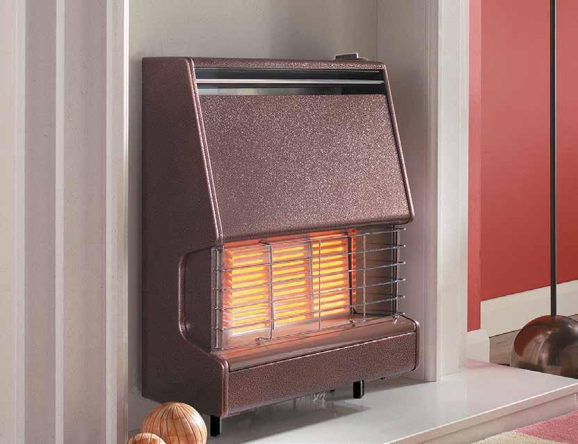 One of the most popular radiant fires in the UK, the Regent features a slim design