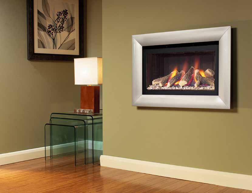 The Flavel Fires Guide Jazz Balanced Flue in black with silver trim Ultra High Ultra High Gas Fires 76%+ Pre-Fabricated Pre-Cast (BS EN 1858) Ultra High gas fires are exceptionally efficient and