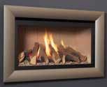fronted hole-in-the-wall fire features a realistic log fuel effect and comes in a range of
