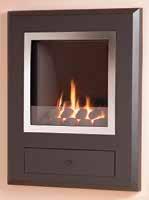The Finesse will fit virtually any flue and is available in three different variations a brass trim option with coal fuel effect to suit a classical setting and a chrome trim