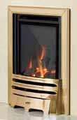 Grace fret The Kenilworth HE Living Flame Effect Full Depth Inset Convector The Kenilworth with brass trim and Balmoral fret Manual