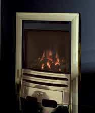 The Calibre Balanced Flue gas fire boasts a net efficiency of up to 94% and features a full depth coal fuel bed.