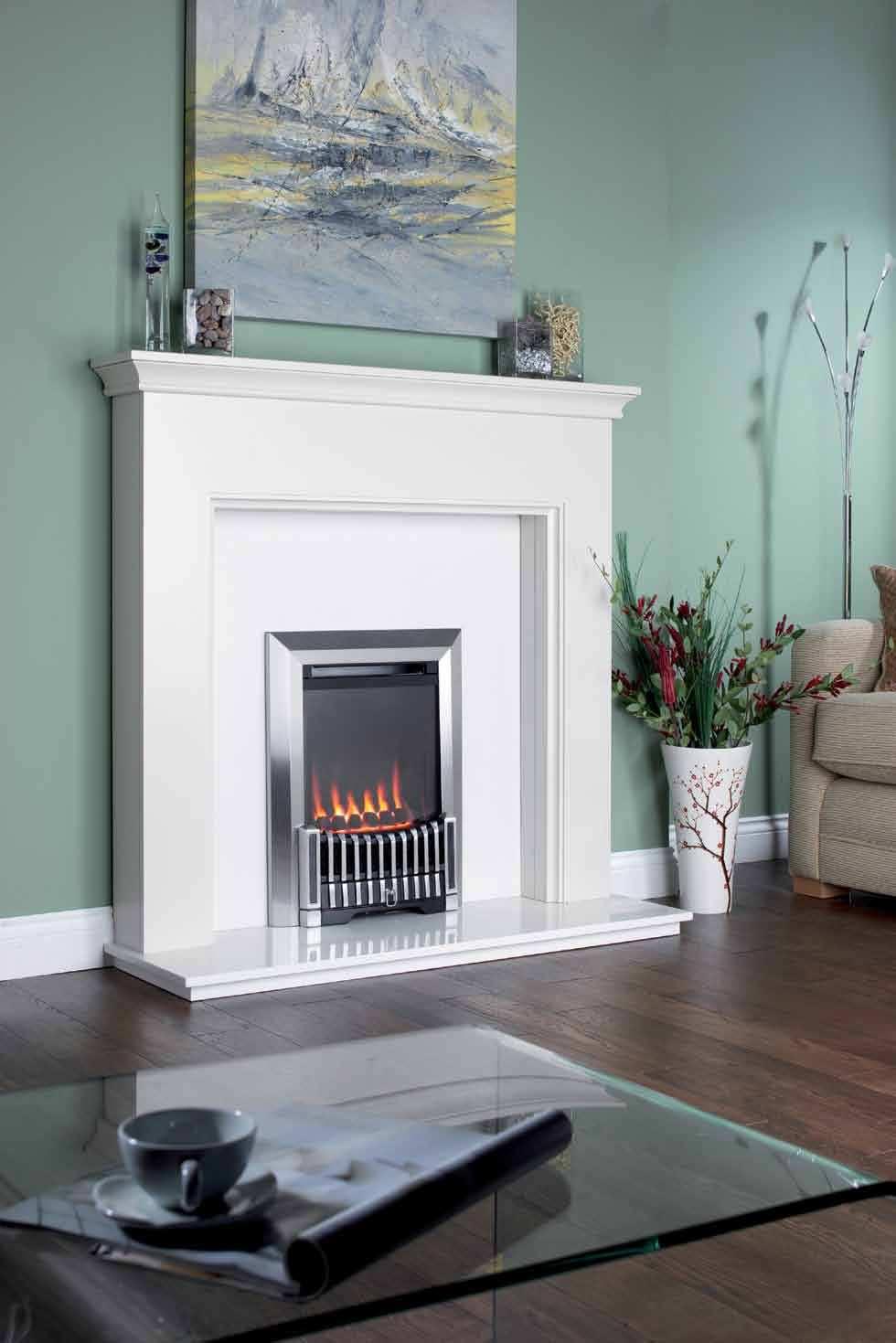 If you want the warmth and mood created by a living flame fire yet don t have a chimney or flue, then the Orchestra is the perfect solution.