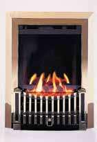 The Orchestra with brass trim and Royale antique fret The Orchestra with silver trim and Royale silver and black fret The Orchestra BF Living Flame Effect Slimline Inset