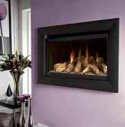 brass trim Pre- Fabricated Ribbed Balanced Flue* Semi Remote *Only available on black back models with black or silver trim 26 The Rocco Living Flame Effect