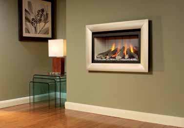 The Jazz Cream with silver trim The Jazz Cream with champagne trim The Jazz Black with black trim Conventional Flue dimensions of fire A 549mm B 810mm C 460mm D 295mm E 631mm The Jazz Living Flame