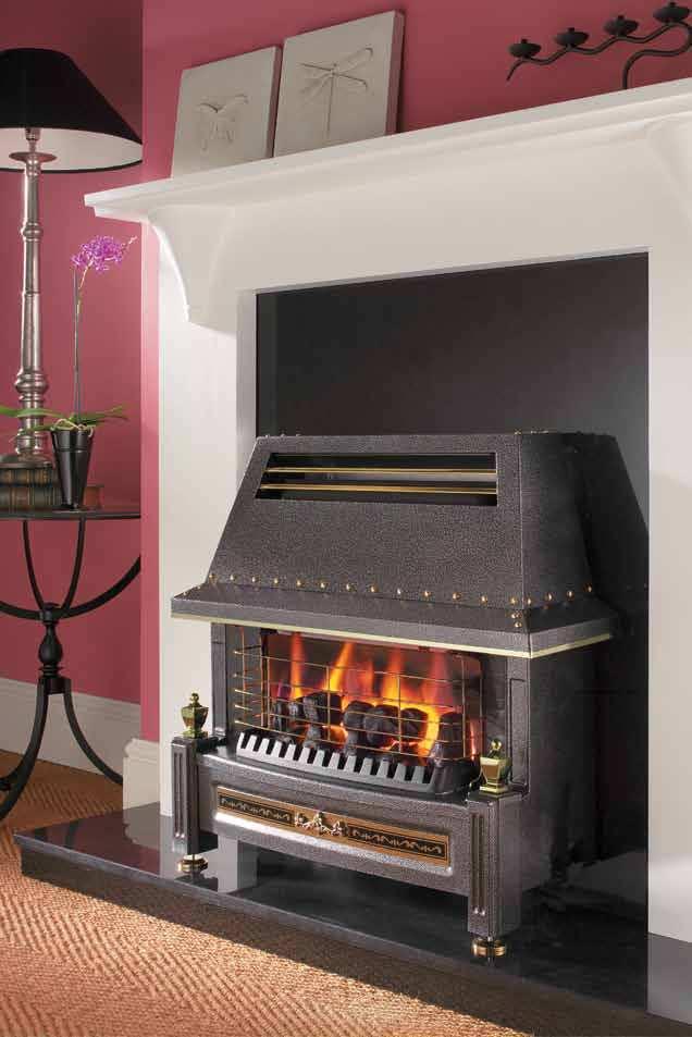 One of the most popular radiant fires in the UK, The Regent LFE is slim for a neat fit and is highly efficient for