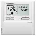 Panasonic Premium Inverter Ducted Air Conditioning OPTIONAL CONTROLLER Variety of options, easy to use CZ-RTC5B Deluxe Wired Remote Controller This optional backlit LED large controller can be