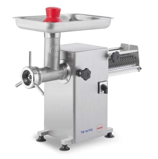 Combined Appliance TW 70/TFS Combined Appliance TW 70/TFS Meat mincer & steaker in one unit This multifunctional unit can be used for mincing meat, fish and