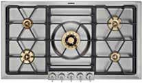 LUXURY COOKTOPS Choose between two luxury cooktops Whether you prefer the traditional authenticity of gas cooking or the sleek marvel of an
