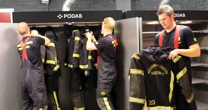 Drying Cabinets for Protective Garments PODAB has developed custom made drying cabinets for fire stations since 1997.