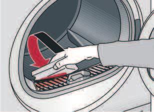 Do not leave children unsupervised near the dryer. Keep pets away from the dryer. Never operate the dryer if it is damaged. Inform your after-sales service. Only if your hands are dry.