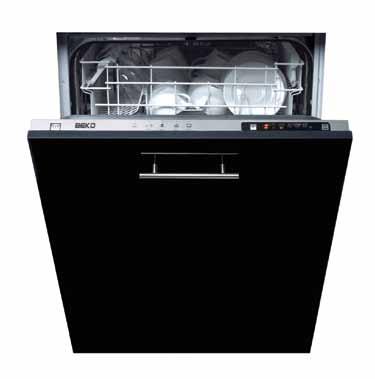 8cm Full size great value integrated dishwasher 12 place setting H 82cm W 59.8cm D 54.