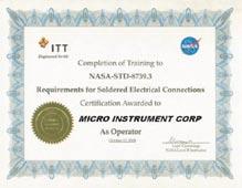 Approved By: Control Technicians NASA Trained Technicians