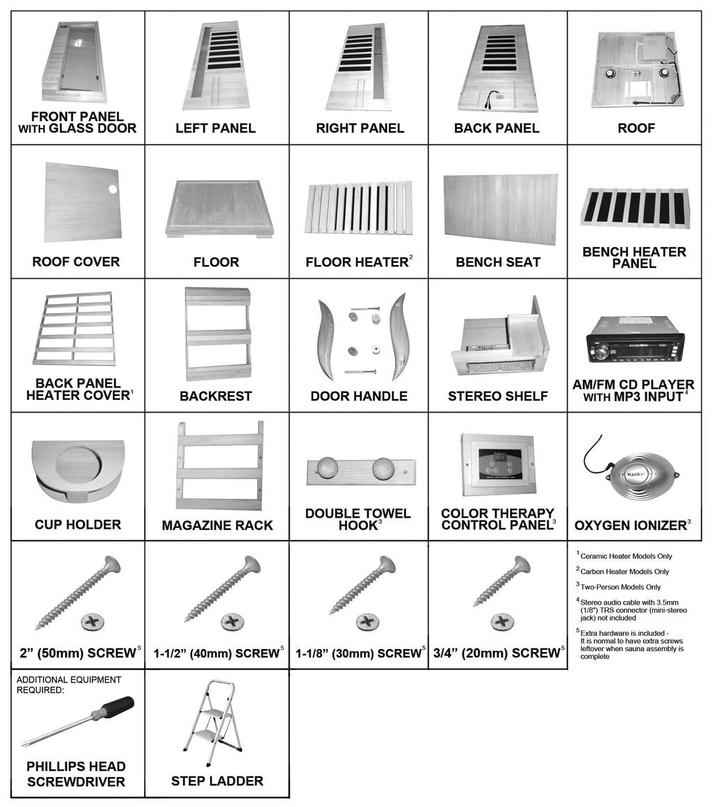 PARTS IDENTIFIER (NOT TO SCALE) * Refer to REPLACEMENT PARTS (PAGE