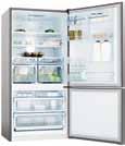 24 bottom mount refrigeration features model EBE5100SC EBM5100SC EBE4300SC EBM4300SC gross capacity (litres) 510 510 430 430 fridge compartment gross capacity (litres) 349 349 300 300 freezer