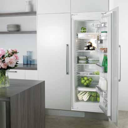 26 built-in refrigeration totally integrated, totally you If you prefer to customise the look