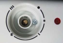 # Service Procedures Knob removed to show screw Thermostat spade connectors This appliance may only be serviced by a suitably qualified technician.