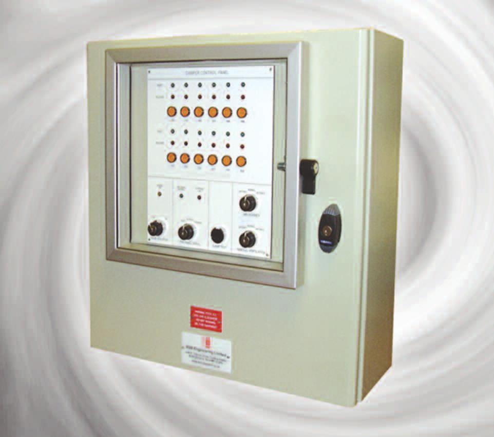 Monitoring System example standard panel shown Provides a straight forward control