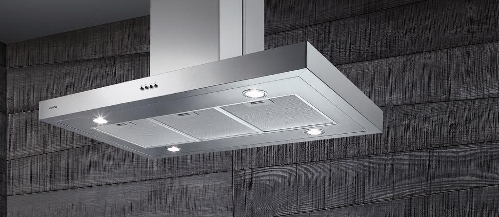 FEATURES. FREE SPOT. A classic stainless finish with push button control and spot lighting which bathes the stovetop area in light.