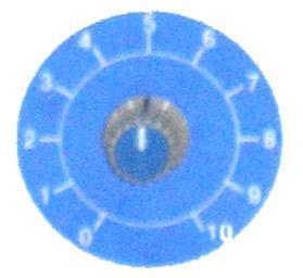 5 : RPM display meter ] Sets shaking speed (R.P.M.) by turing the knob [ Fig.6 : Shaking speed (R.P.M.) control dial knob ] Key switch function feature of Temperature controller.