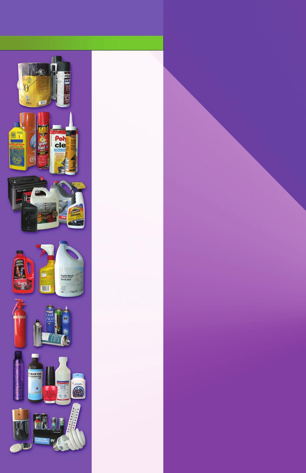 Items accepted at the centre Hazardous household waste Coating products Paints,