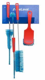 Hygiene brushes The DeLaval hygiene brush assortment covers a wide range of brushes to enable hygienic milking.