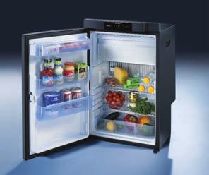 shelf-system, door shelves with spill protection and a keep fresh vegetable bin allow optimum use of capacity.