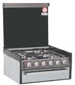 finish Gas safety cut-off 040601 400 SERIES STAINLESS STEEL 4 BURNER GAS ELECTRIC GRILL & OVEN EB35. 1/2. Blue cap. Recommended for all hot water services on the outlet side.